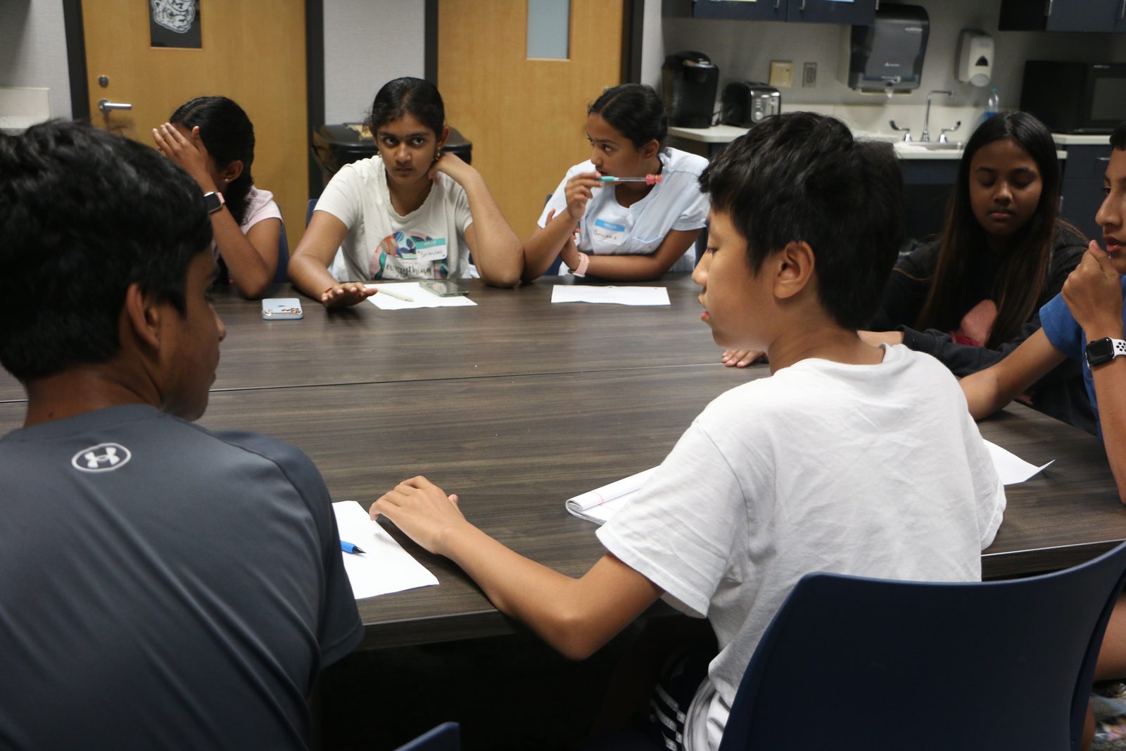 Students collaborating